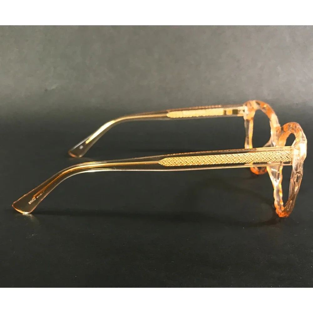 Capri Eyeglasses Frames UP 312 Blush Orange Clear Cat Eye Full Rim 52-18-140